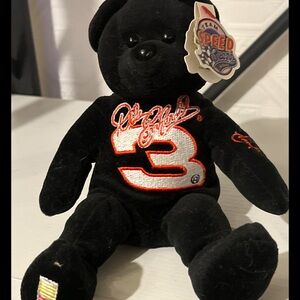 TEAM SPEED TEDDY BEARS AUTHENTIC  #3 DALE EARNHARDT WITH TAGS 8”